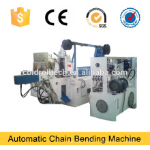 Dobladora automática de la cadena del acoplamiento de alambre de acero para la fabricación en cadena